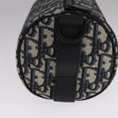 Christian Dior Trotter Canvas Oblique Rabbit Shoulder Bag Navy Auth 108919A-3