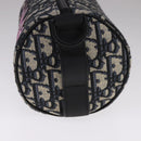 Christian Dior Trotter Canvas Oblique Rabbit Shoulder Bag Navy Auth 108919A-4