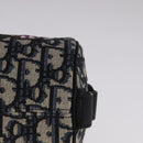 Christian Dior Trotter Canvas Oblique Rabbit Shoulder Bag Navy Auth 108919A-14