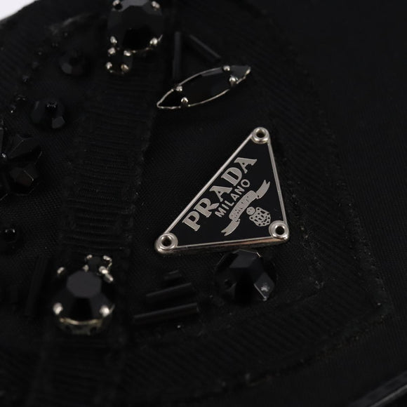 PRADA Wallet Nylon Black Auth 108925