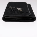 PRADA Wallet Nylon Black Auth 108925-3