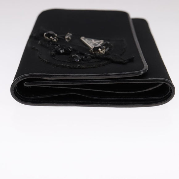 PRADA Wallet Nylon Black Auth 108925