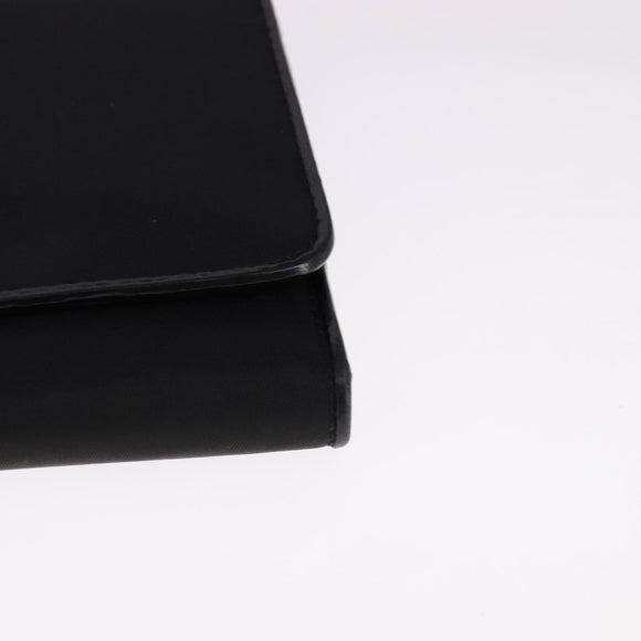 PRADA Wallet Nylon Black Auth 108925