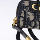 Christian Dior Neck Strap Phone Folder Trotter Canvas Navy Auth 108927-9