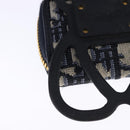 Christian Dior Neck Strap Phone Folder Trotter Canvas Navy Auth 108927-15