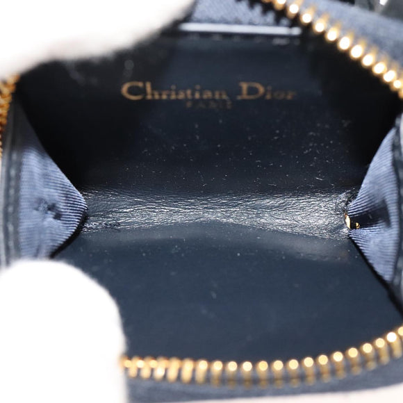 Christian Dior Neck Strap Phone Folder Trotter Canvas Navy Auth 108927