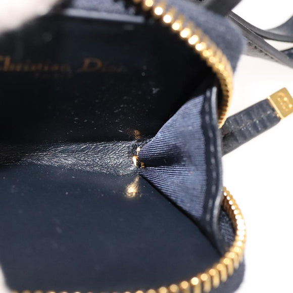 Christian Dior Neck Strap Phone Folder Trotter Canvas Navy Auth 108927