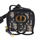 Christian Dior Neck Strap Phone Folder Trotter Canvas Navy Auth 108927-13
