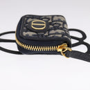 Christian Dior Neck Strap Phone Folder Trotter Canvas Navy Auth 108927-3