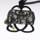 Christian Dior Neck Strap Phone Folder Trotter Canvas Navy Auth 108927-5