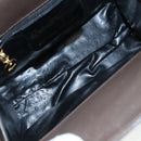 Salvatore Ferragamo Chain Shoulder Bag Leather Brown Gold Auth 108953-10