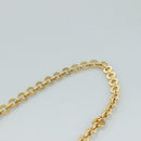 Salvatore Ferragamo Chain Shoulder Bag Leather Brown Gold Auth 108953-8