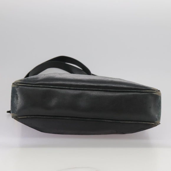 CHANEL Matelasse Chain Shoulder Bag Leather Gold Black CC Auth 108965