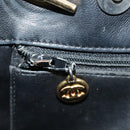 CHANEL Matelasse Chain Shoulder Bag Leather Gold Black CC Auth 108965-22