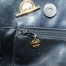 CHANEL Matelasse Chain Shoulder Bag Leather Gold Black CC Auth 108965-23