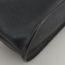 Christian Dior Honeycomb Canvas Shoulder Bag PVC Leather Black Gold Auth 109067-16