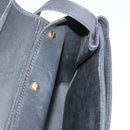 Christian Dior Honeycomb Canvas Shoulder Bag PVC Leather Black Gold Auth 109067-19