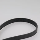 Christian Dior Honeycomb Canvas Shoulder Bag PVC Leather Black Gold Auth 109067-14