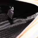 PRADA Shoulder Bag Leather Beige Silver Auth 109082-18