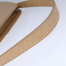 PRADA Shoulder Bag Leather Beige Silver Auth 109082-7