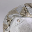 Miu Miu Tote Bag Leather 2way Silver Auth 109096-9