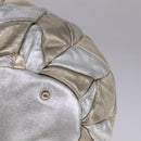 Miu Miu Tote Bag Leather 2way Silver Auth 109096-14