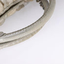 Miu Miu Tote Bag Leather 2way Silver Auth 109096-7