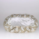 Miu Miu Tote Bag Leather 2way Silver Auth 109096-5