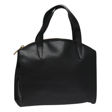 GUCCI Hand Bag Leather Black Gold 000 2058 0569 0 Auth 109125