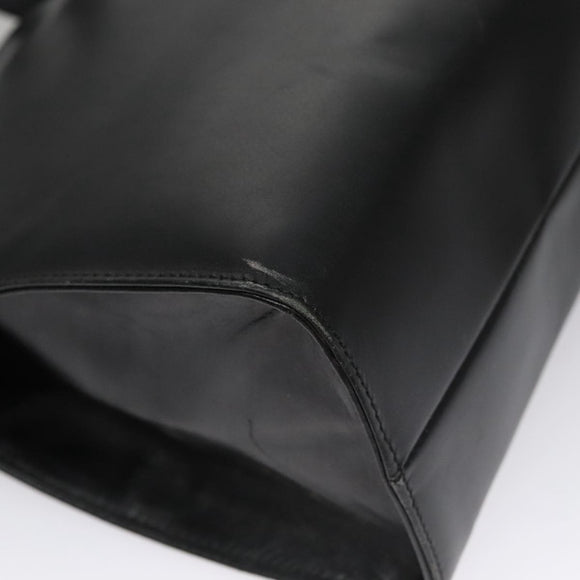 GUCCI Hand Bag Leather Black Gold 000 2058 0569 0 Auth 109125