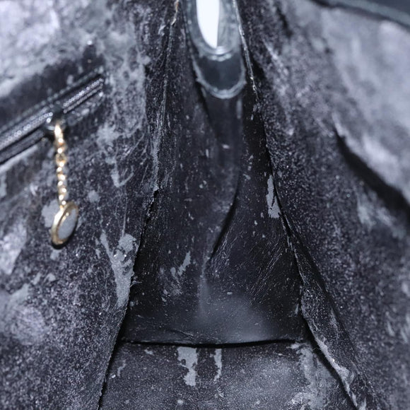 GUCCI Hand Bag Leather Black Gold 000 2058 0569 0 Auth 109125