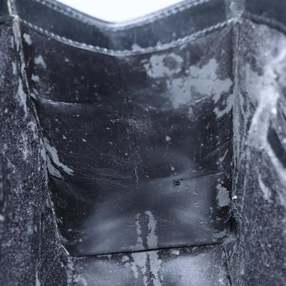 GUCCI Hand Bag Leather Black Gold 000 2058 0569 0 Auth 109125