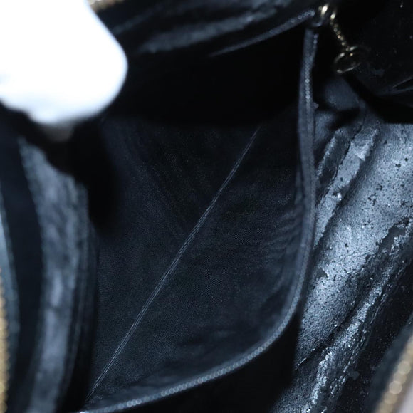 GUCCI Hand Bag Leather Black Gold 000 2058 0569 0 Auth 109125