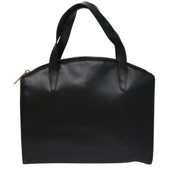 GUCCI Hand Bag Leather Black Gold 000 2058 0569 0 Auth 109125