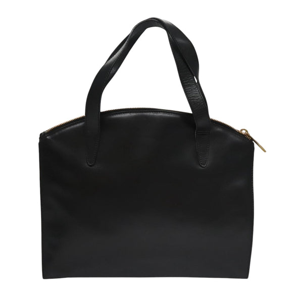 GUCCI Hand Bag Leather Black Gold 000 2058 0569 0 Auth 109125