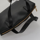 GUCCI Hand Bag Leather Black Gold 000 2058 0569 0 Auth 109125-6