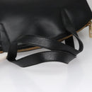 GUCCI Hand Bag Leather Black Gold 000 2058 0569 0 Auth 109125-7