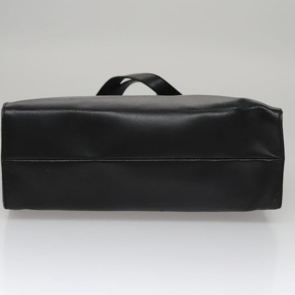 GUCCI Hand Bag Leather Black Gold 000 2058 0569 0 Auth 109125