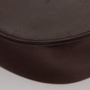 Christian Dior Shoulder Bag Leather Bordeaux Gold Auth 109198-16