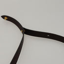 Christian Dior Shoulder Bag Leather Bordeaux Gold Auth 109198-8