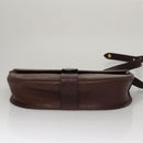 Christian Dior Shoulder Bag Leather Bordeaux Gold Auth 109198-5