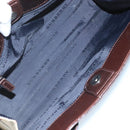 BURBERRY Nova Check Hand Bag Canvas Beige Auth 109208-11