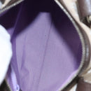 BVLGARI Hand Bag Canvas Beige Auth 109212-11