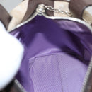 BVLGARI Hand Bag Canvas Beige Auth 109212-18