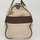 BVLGARI Hand Bag Canvas Beige Auth 109212-4