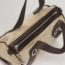 BVLGARI Hand Bag Canvas Beige Auth 109212-6