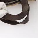 BVLGARI Hand Bag Canvas Beige Auth 109212-7