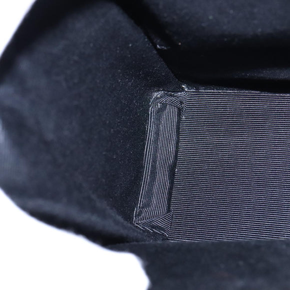 GIVENCHY Hand Bag Leather Black Gold Auth 109282