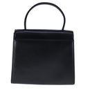 GIVENCHY Hand Bag Leather Black Gold Auth 109282-2