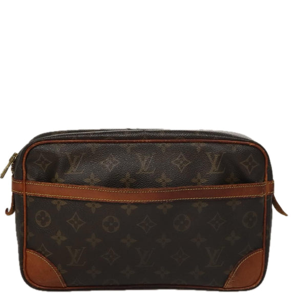 LOUIS VUITTON Monogram Compiegne 28 Clutch Bag M51845 LV Auth 109325
